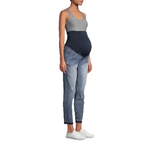 Women’s Maternity Prenatal Leggings & Skinny Denim Jeans Pants 2-Piece Size L - Picture 9 of 12